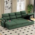 104.7" U-Shaped Sectional Sofa Couch, Pull-Out Sleeper Sofa Bed by Unknown