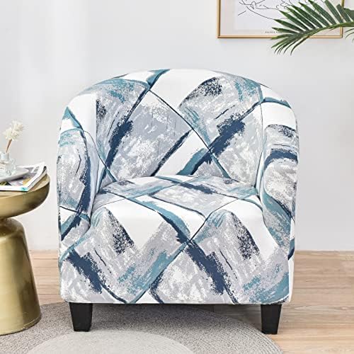 MIFXIN Tub Chair Slipcover 1 Piece High Stretch Club Chair Cover Elastic Barrel - Image 2