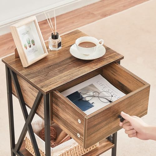 VECELO Bedside Table Set of 2 - Image 6