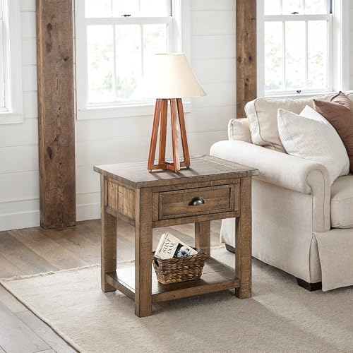 Martin Svensson Home Monterey Solid Wood End Table, Reclaimed Natural - Image 2