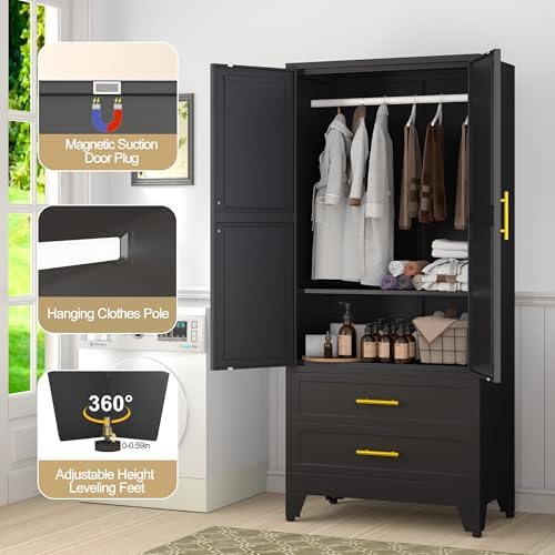 GAIOUS Metal Wardrobe Cabinet - Image 5