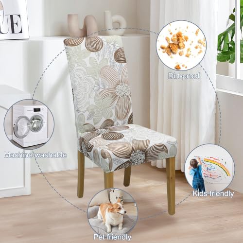 Dining Chair Covers, Stretch Seat Covers, Washable Furniture Protector - Image 6