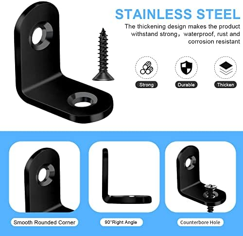 Vicuna R 40PCS L Bracket Corner Brace, Stainless Steel Corner Bracket - Image 2