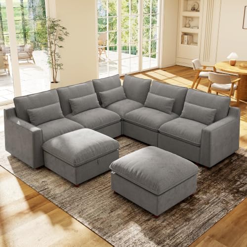 Ihanherry 134" Oversized Modular Sectional Sofa by iHanHerry