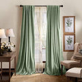 Martha Stewart Lucca Velvet Blackout Back Tab Window Curtain Panel Pair by MarthaStewart