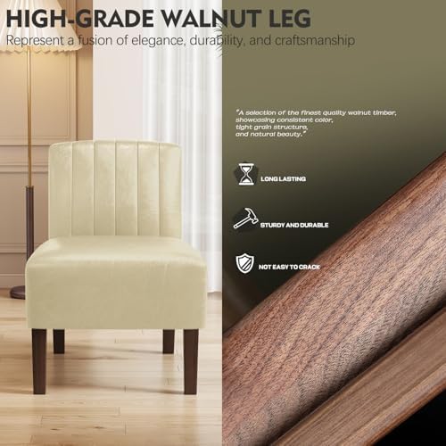 Armless Accent Chairs Upholstered Dining Chairs Living Room Chairs - Image 5
