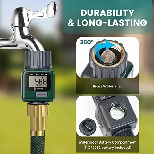 Geevon Garden Hose Water Flow Meter - Image 3