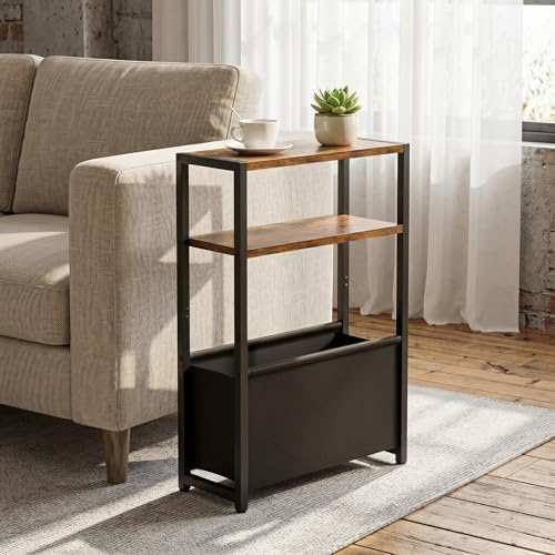 Leomonio Narrow Side Table, Slim Night Stand by Leomonio