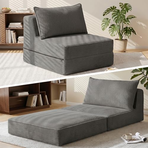 Erament Folding Sofa Bed, Portable Floor Couch Lounge Sofa by Unknown