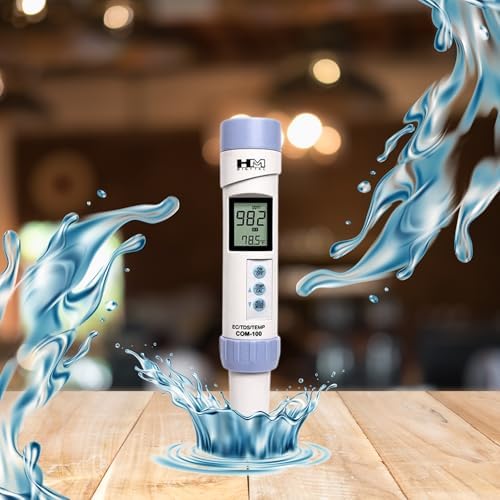 HM Digital HMDCOM100 Waterproof EC/TDS And Amp Temperature Combo Meter - Image 5