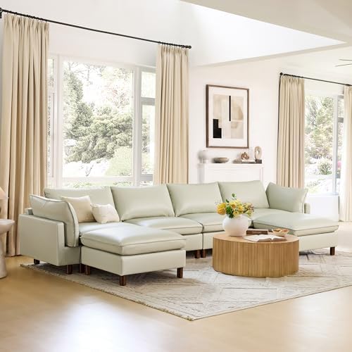 CHITA 161" Leather Super Large Sectional Couches - Image 7