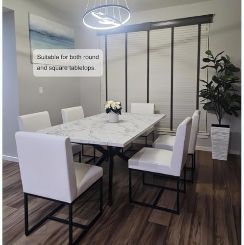 Modern Table Base Black 29" Metal Dining Table Legs - Image 6