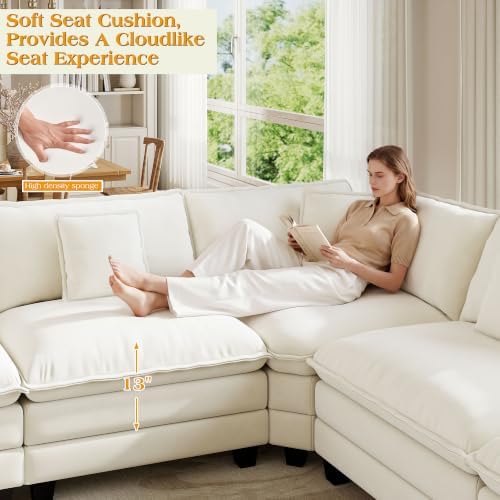 Hanherry Modular Sectional Sofa, Cloud Couch - Image 6