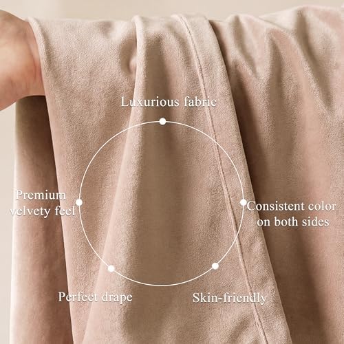StangH Blush Beige Velvet Curtains - Image 4
