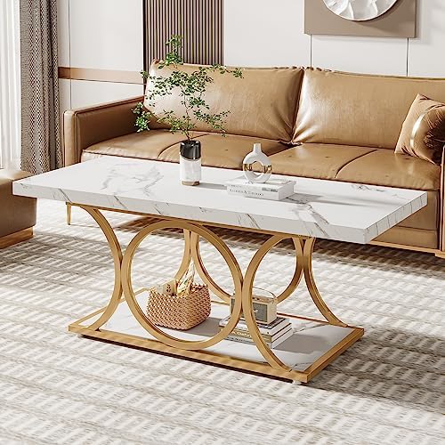 Tribesigns 46.45” Rectangle Coffee Table, Modern Coffee Tables by Tribesigns