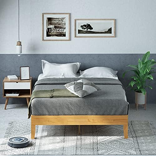 Zinus Moiz Deluxe Wood Platform Bed Frame, Wood Slat Support, No Box Spring - Image 3