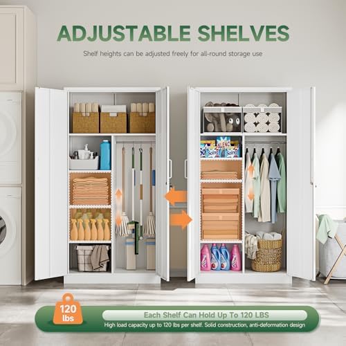 Letaya Metal Locker, Steel Wardrobe Storage Cabinets - Image 6
