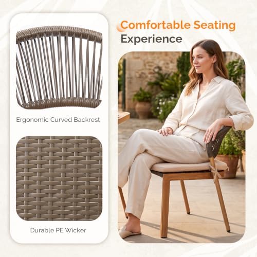 VINGLI 3 PCS Outdoor Bistro Set - Image 4