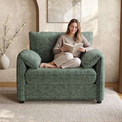 ONBRILL Oversized Accent Chair, 41 Inch Chenille Fabric Armchair - Image 3