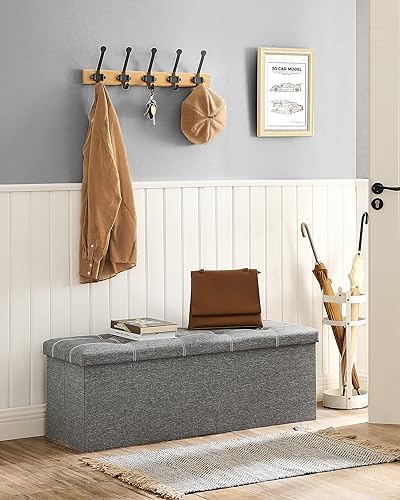 SONGMICS Ottoman Storage Bench, 35 Gal. Folding Chest, Holds 660 lb - Image 5