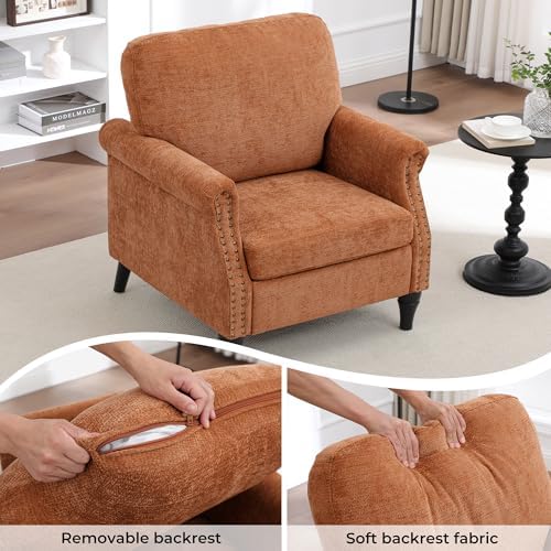 Accent Chair for Living Room, Modern Mid Century Reading Chair Armchair High - Image 3