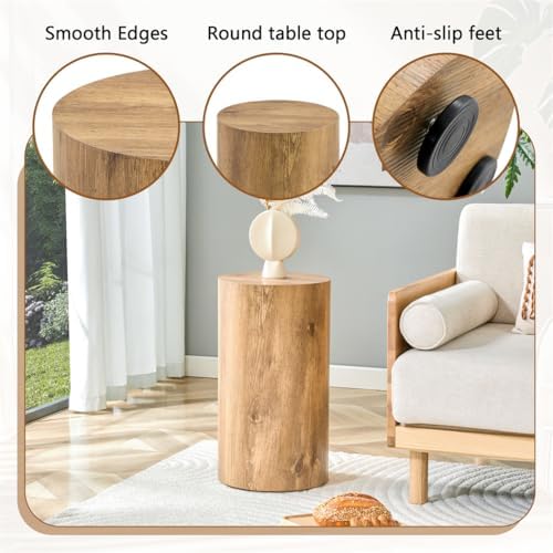 End Table Set of 2, Modern Round Side Table Sofa Couch Tables, Living Room - Image 6