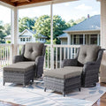 Belord Outdoor Swivel Chairs Set of 2, Patio Wicker Rocker Chairs by Belord