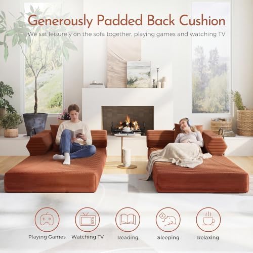 79" Convertible Sofa Bed, Boneless Couch - Image 3