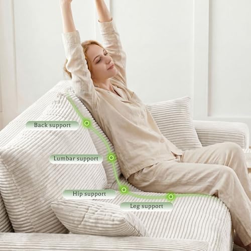 Homkdom Modular Sectional Sofa for Apartment, Left Facing Chaise - Image 6