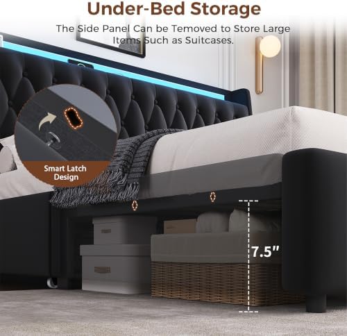 Jocoevol King Size Bed Frame - Image 7