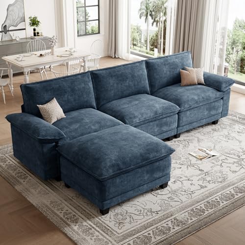 108" Modular Sectional Couch, L Shaped Cloud Sofa by Unknown