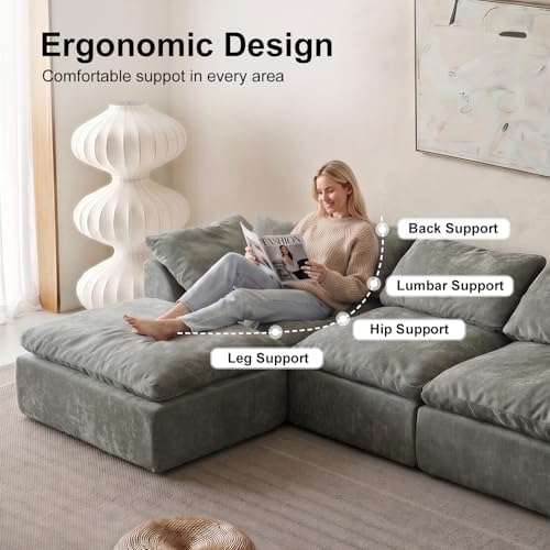 Cloud Couch Sectional, Boneless Modular Sofa - Image 6