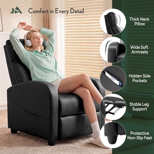 Recliner Chair, Recliner Sofa PU Leather - Image 5