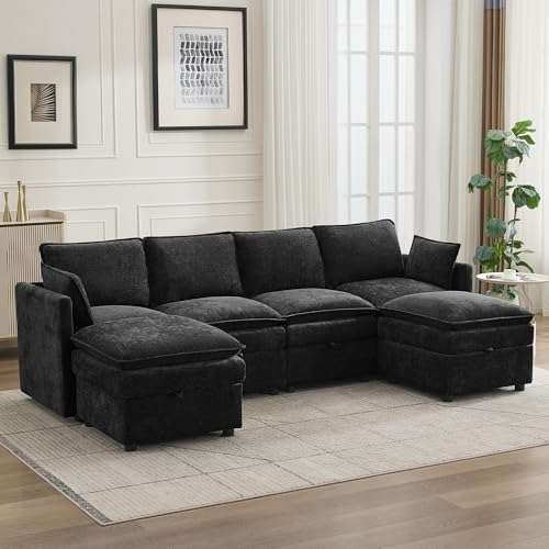 105" Cloud Modular 4 Seater Sofa by Abbrevi