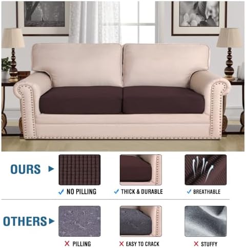 H.VERSAILTEX Super Stretch Individual Seat Cushion Covers - Image 2