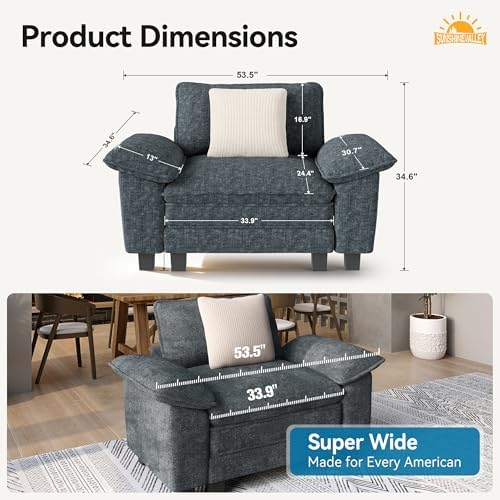 SUNSHINE VALLEY 1-Seat Modular Couch Accent Chair Sofa - Image 2