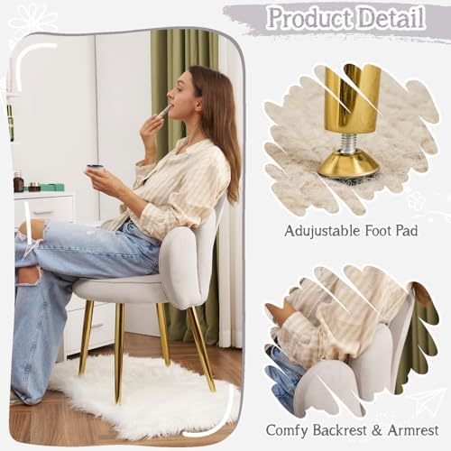 VINGLI Petal Makeup Vanity Chair - Image 6