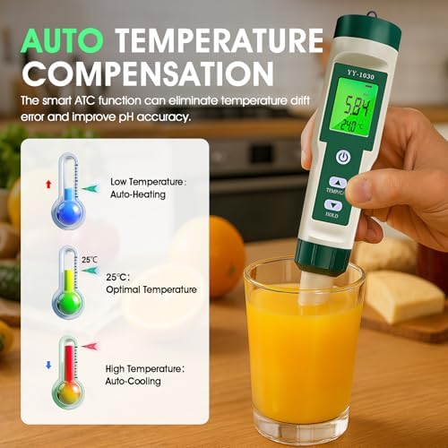 Digital pH Meter for Food, pH Tester for Sourdough Bread Dough Cosmetics - Image 6