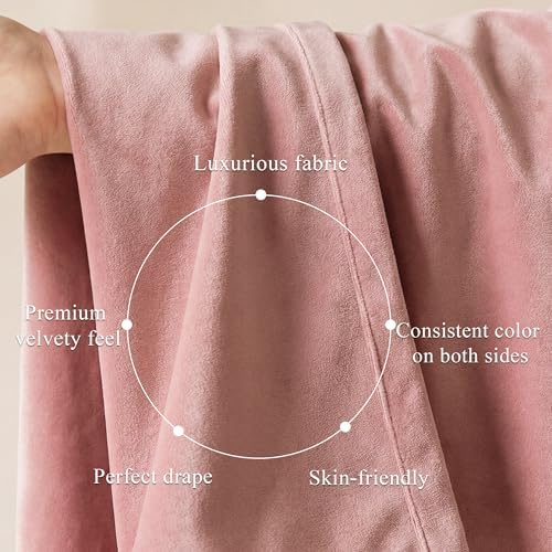 StangH Dusty Pink Velvet Curtains - Image 4