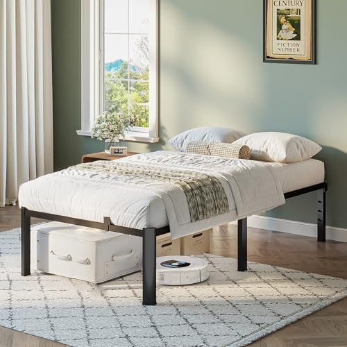 Twin Bed Frame, 14 Inch Heavy Duty Steel Platform, Noise-Free - Image 3