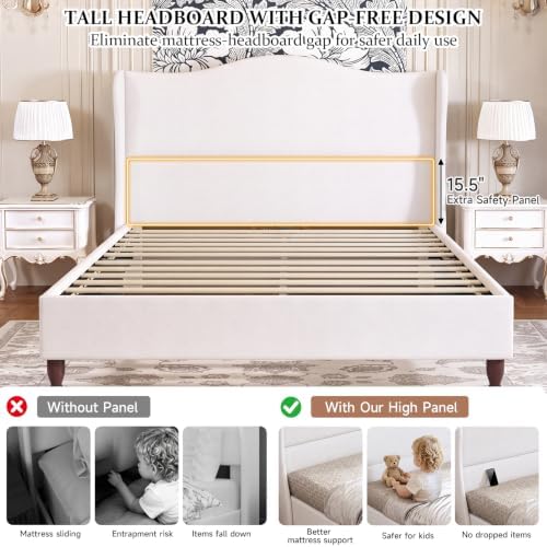 koorlian Queen Size Upholstered Bed Frame - Image 3