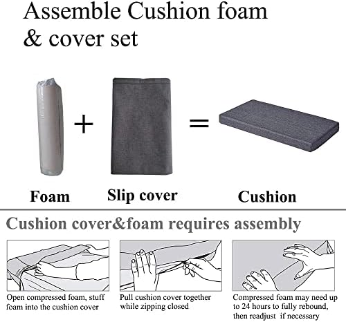 Piano Bench Cushion 30x14 Inch for Indoor - Image 6