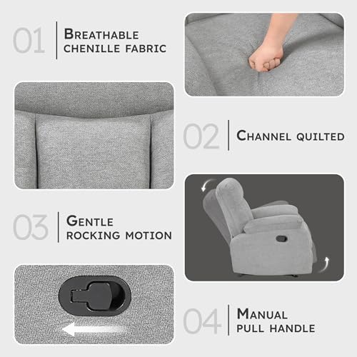 Lexicon Manual Rocker Recliner Chair - Image 3