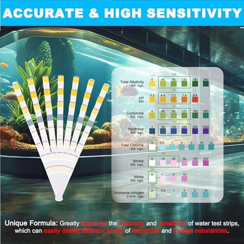 DaToo 8 in 1 Aquarium Test Kit Fish Tank Test Strips Accurate Water Quality - Image 4
