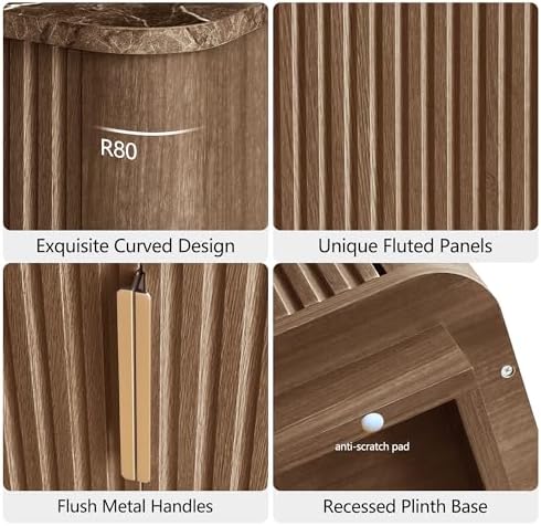 win2win 67" Fluted TV Stand - Image 4