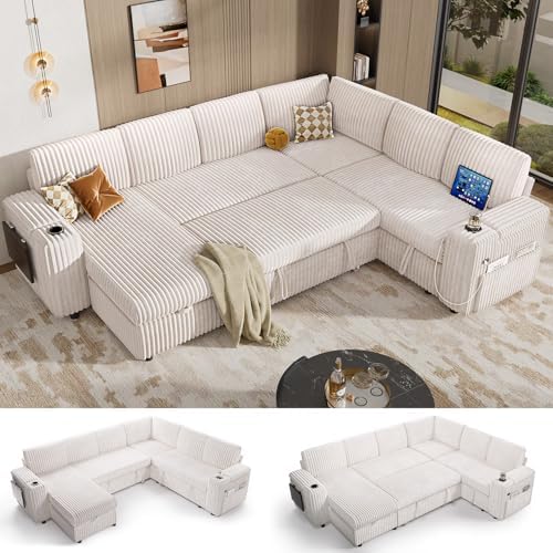 Vipbear 111" Modular Sectional Sleeper Sofa by VipbearLiving