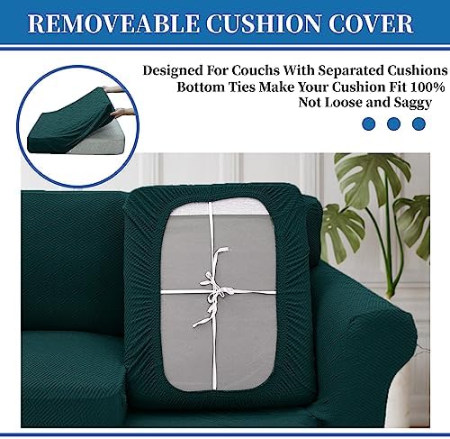 XINEAGE 4-Piece Stretch Sofa Cover, Washable Couch Covers - Image 6