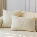 vctops 2 Pack Farmhouse 100% Cotton Quilted Throw Pillow Covers by vctops
