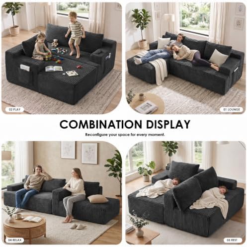 Boneless Couch, L Shaped Sectional Couches - Image 3