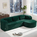 Hobestluk Boneless Couch Modular Sectional Sofa L-Shape Lounge Cloud Couch by YourHomeDeservesMore